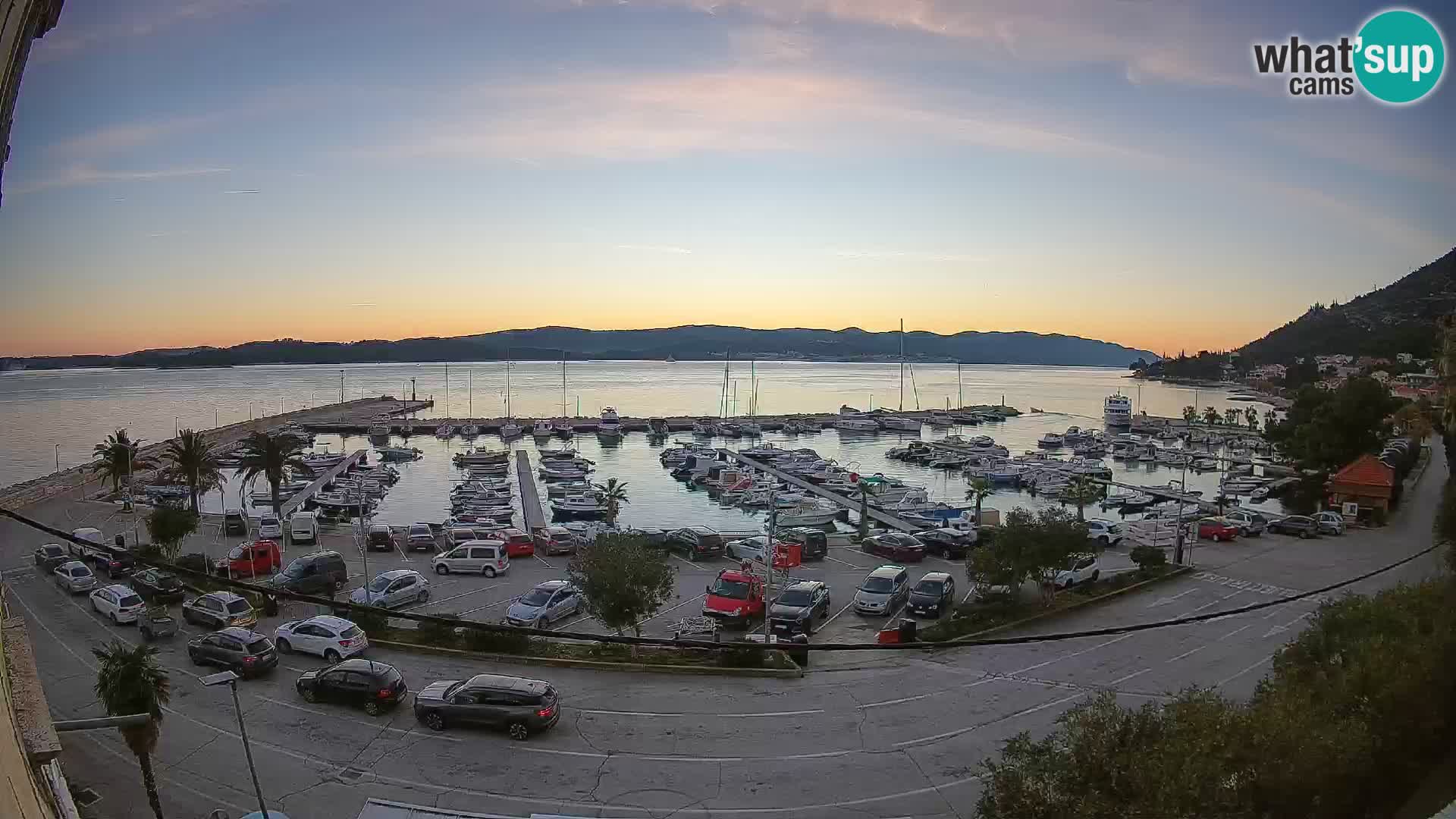 Webcam Orebić Riva – Ferry vers Korčula en direct
