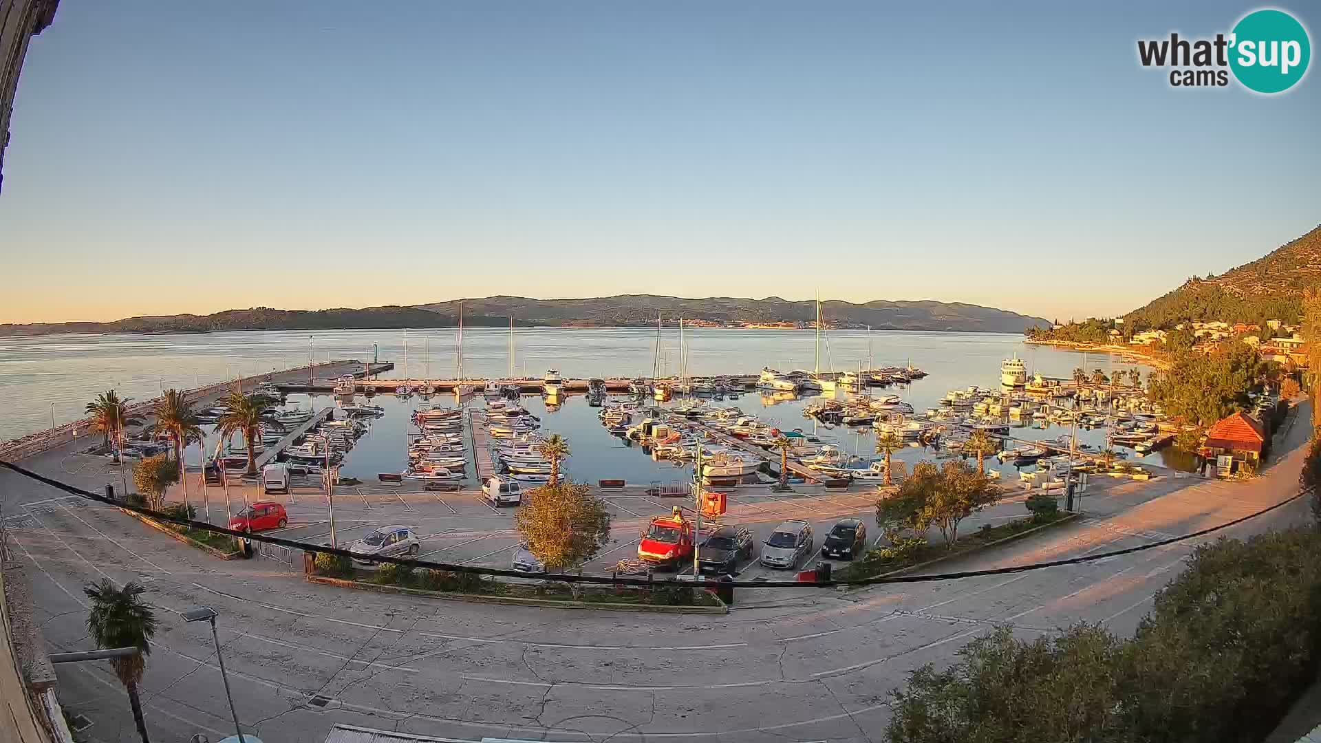 Webcam Orebić Riva – Ferry to Korčula Live