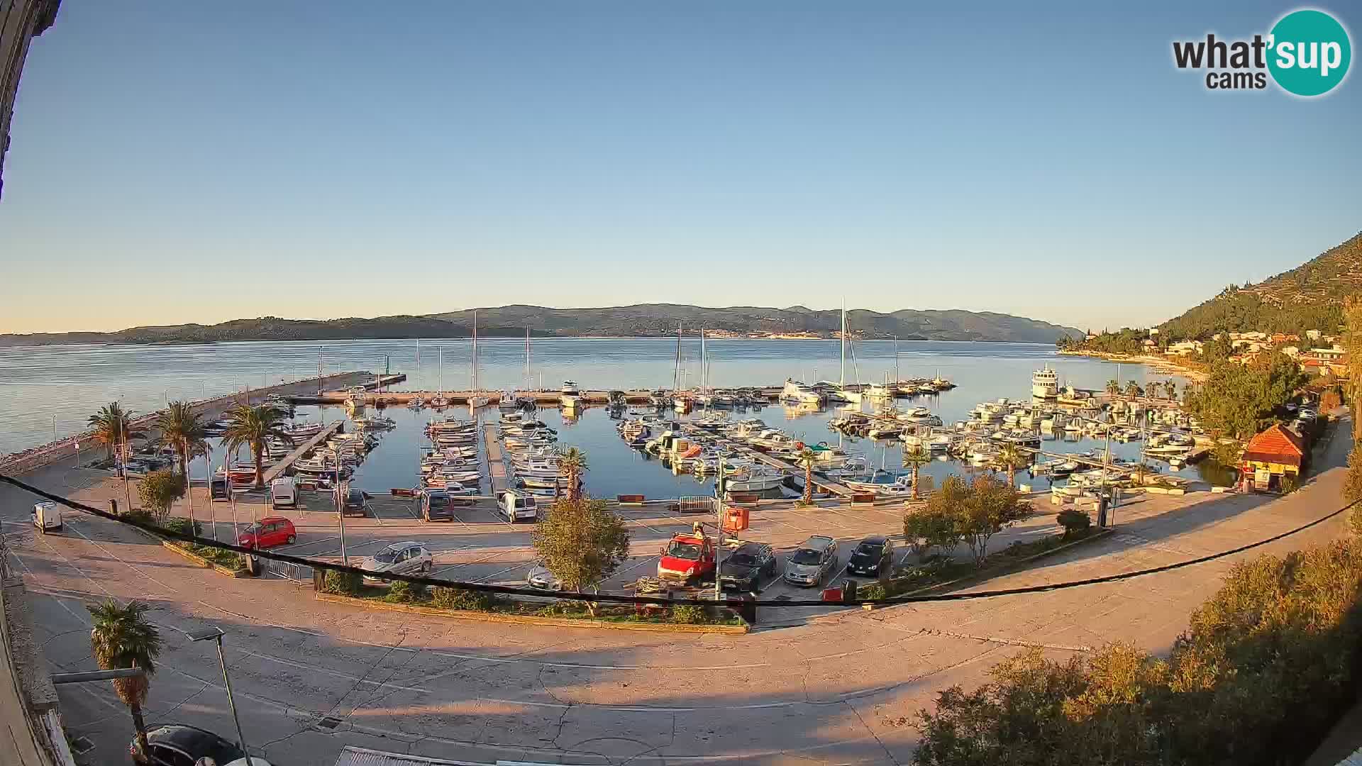 Webcam Orebić Riva – Ferry a Korčula en vivo