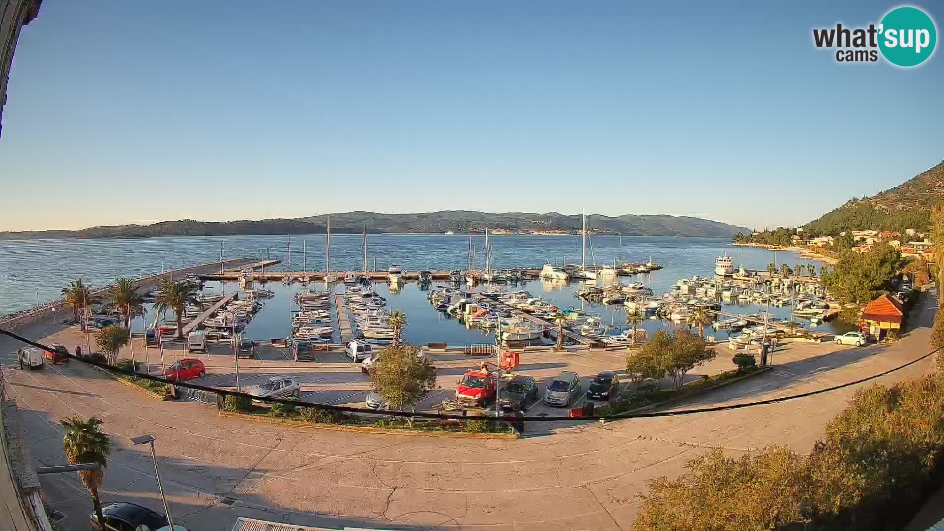 Webcam Orebić Riva – Ferry to Korčula Live