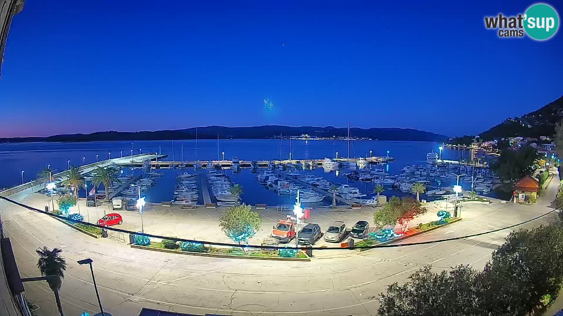 Webcam Orebić Riva – Ferry to Korčula Live