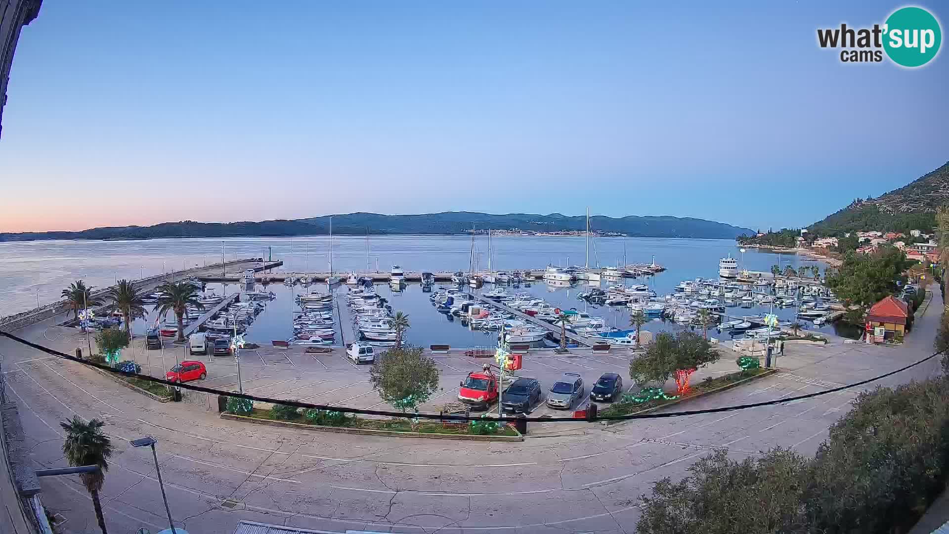 Webcam Orebić Uferpromenade – Fähre nach Korčula Live