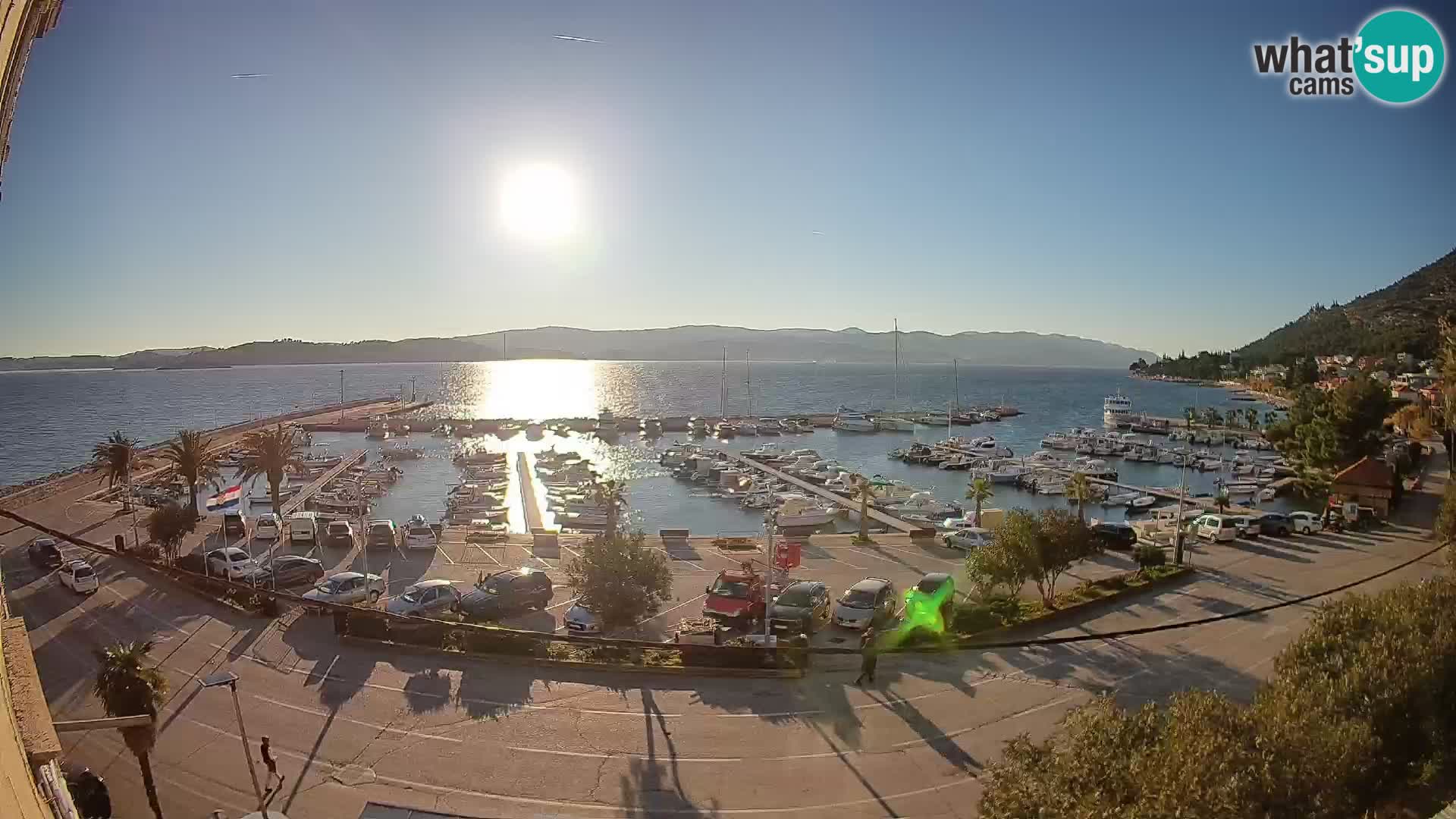 Webcam Orebić Riva – Ferry to Korčula Live