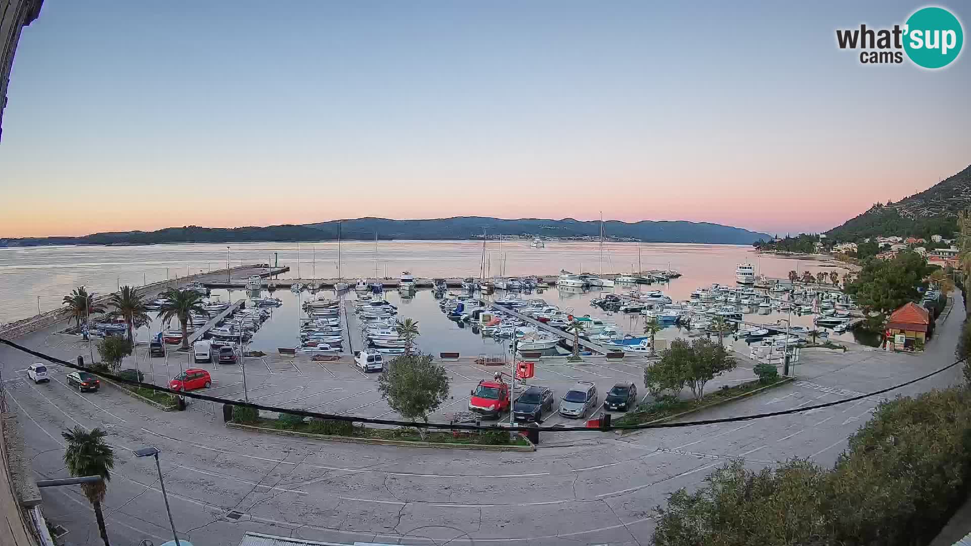 Webcam Orebić Riva – Ferry vers Korčula en direct