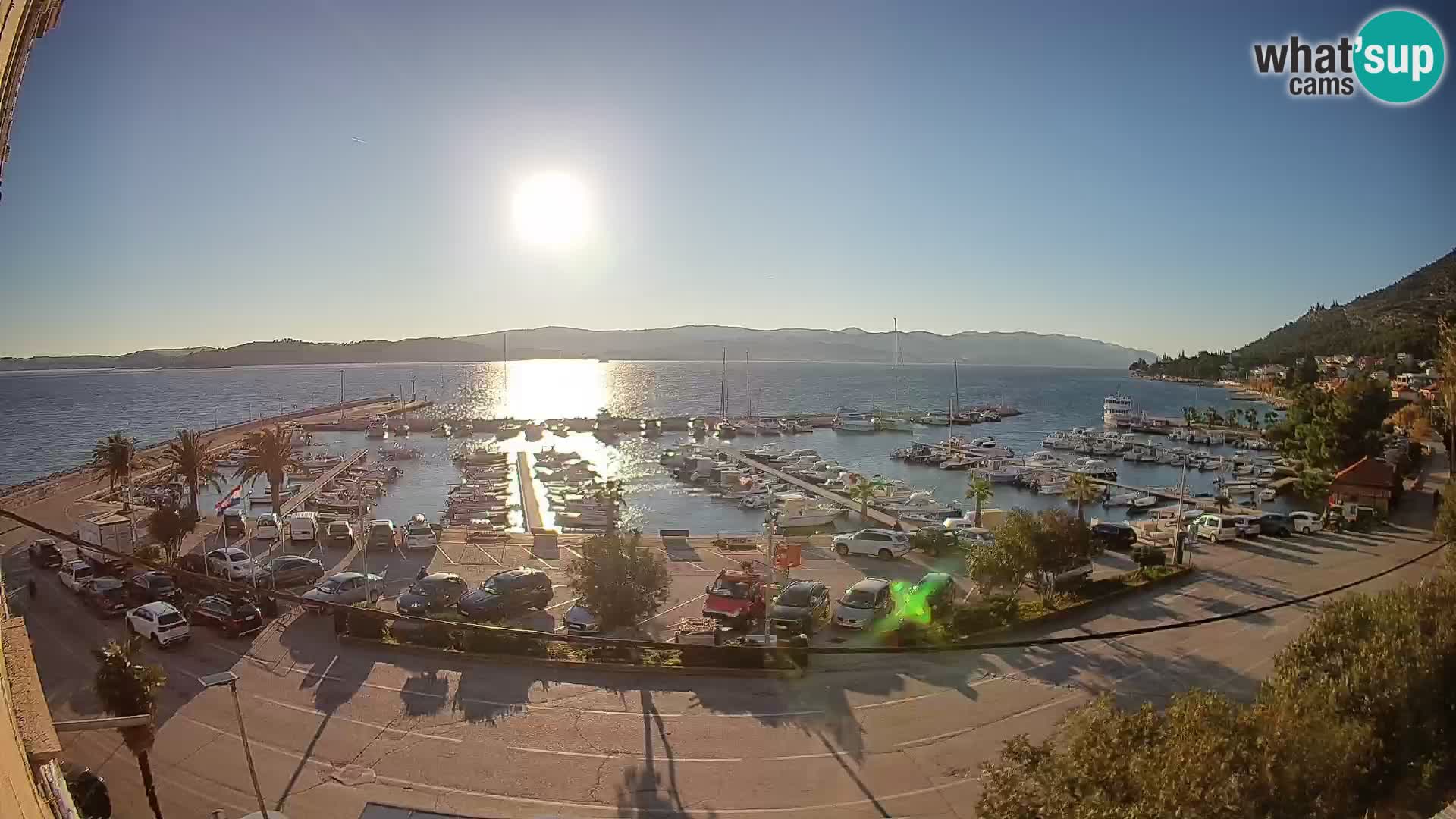 Webcam Orebić Riva – Ferry vers Korčula en direct