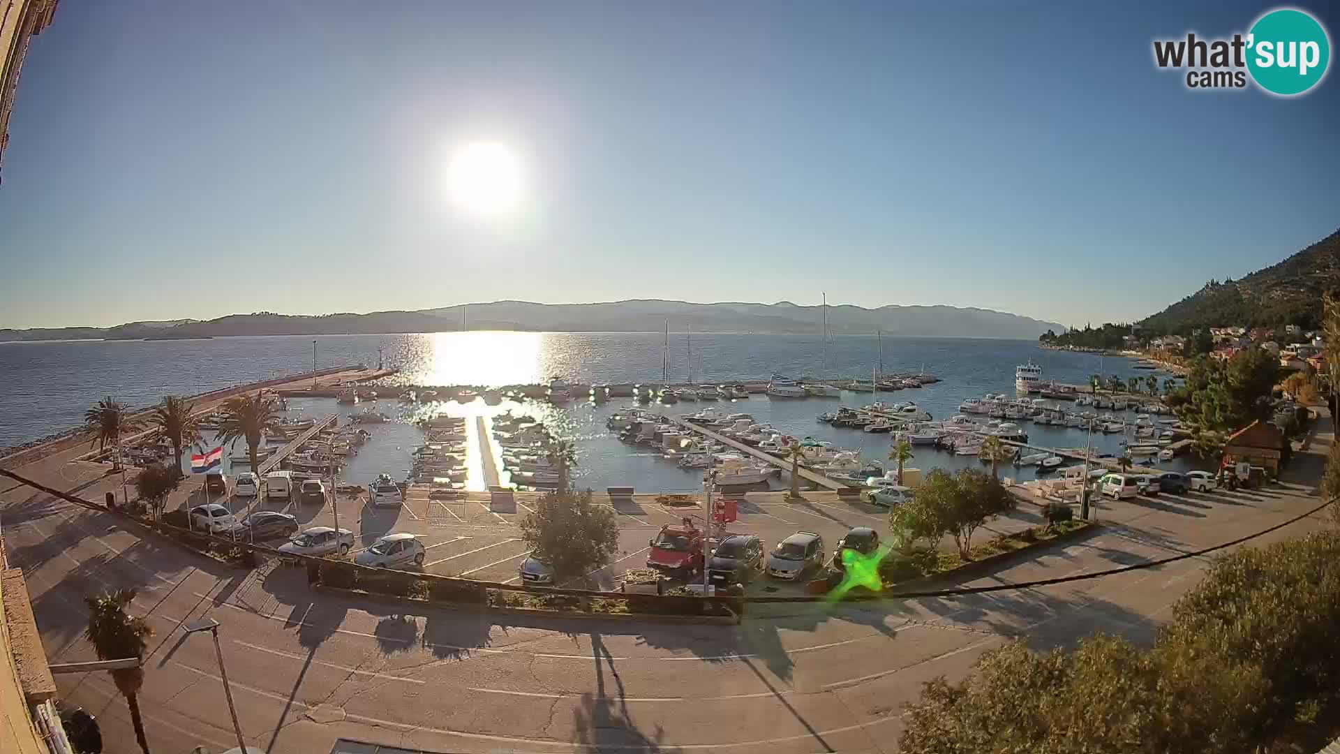 Webcam Orebić Riva – Ferry vers Korčula en direct