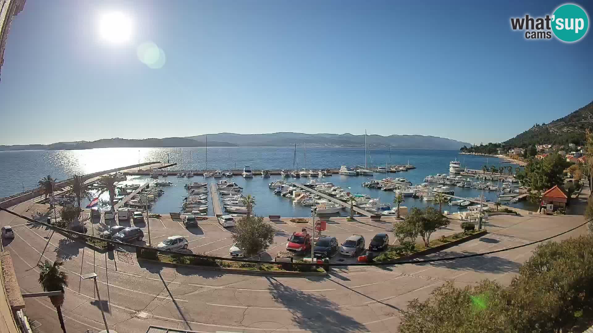 Web kamera Orebić Riva – Trajekt za Korčulu uživo