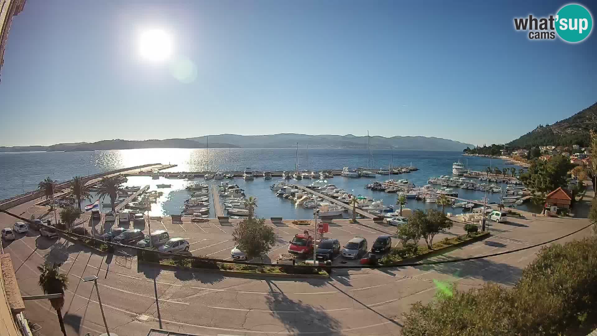 Webcam Orebić Riva – Ferry to Korčula Live