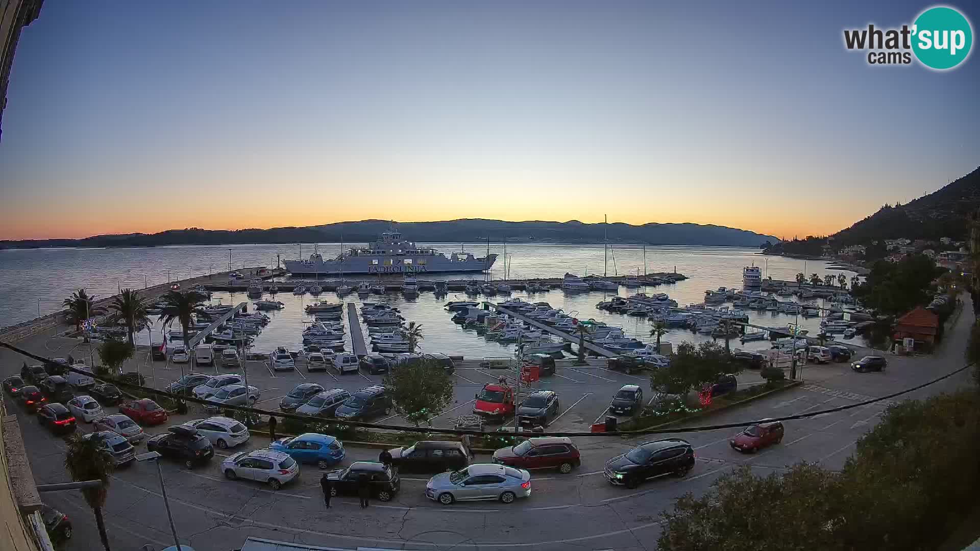 Webcam Orebić Riva – Ferry to Korčula Live
