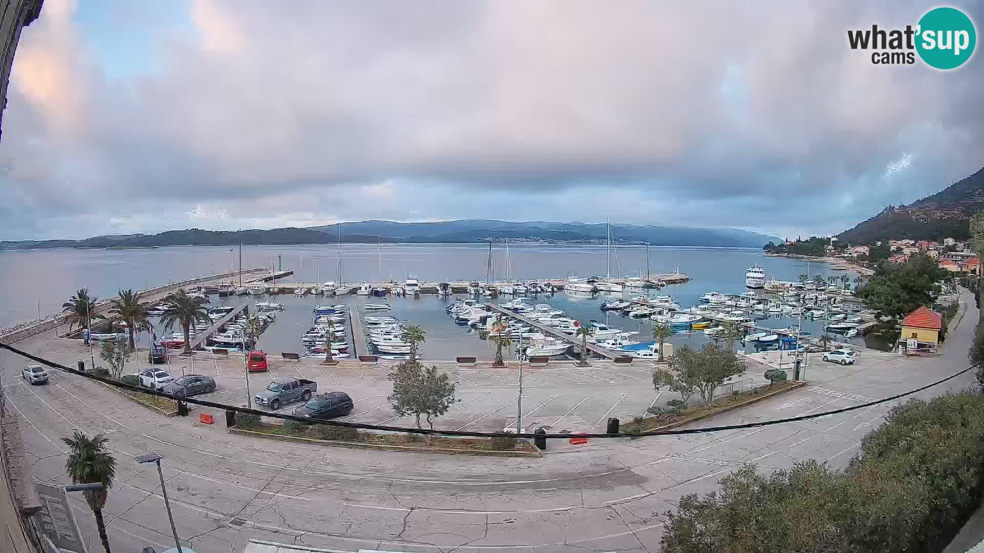 Webcam Orebić Riva – Ferry vers Korčula en direct