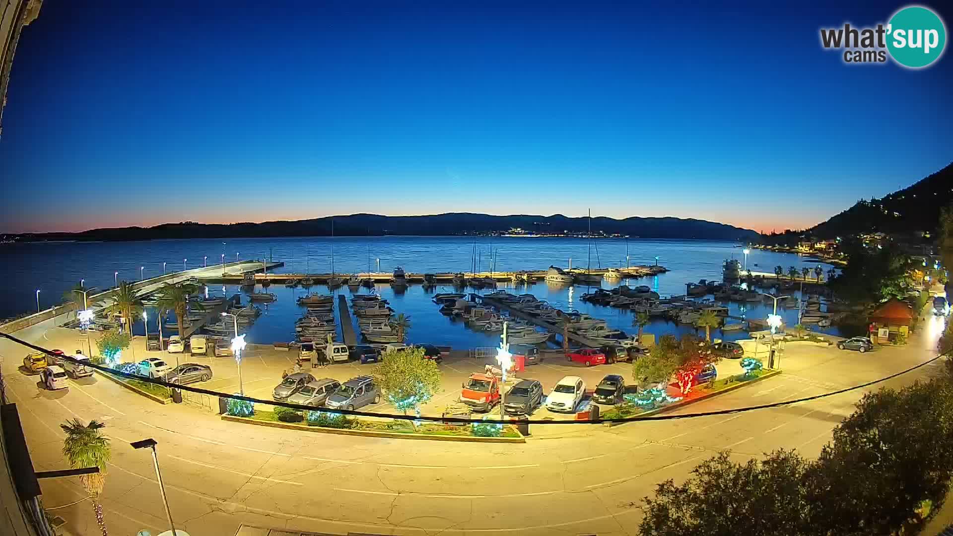 Webcam Orebić Riva – Ferry a Korčula en vivo