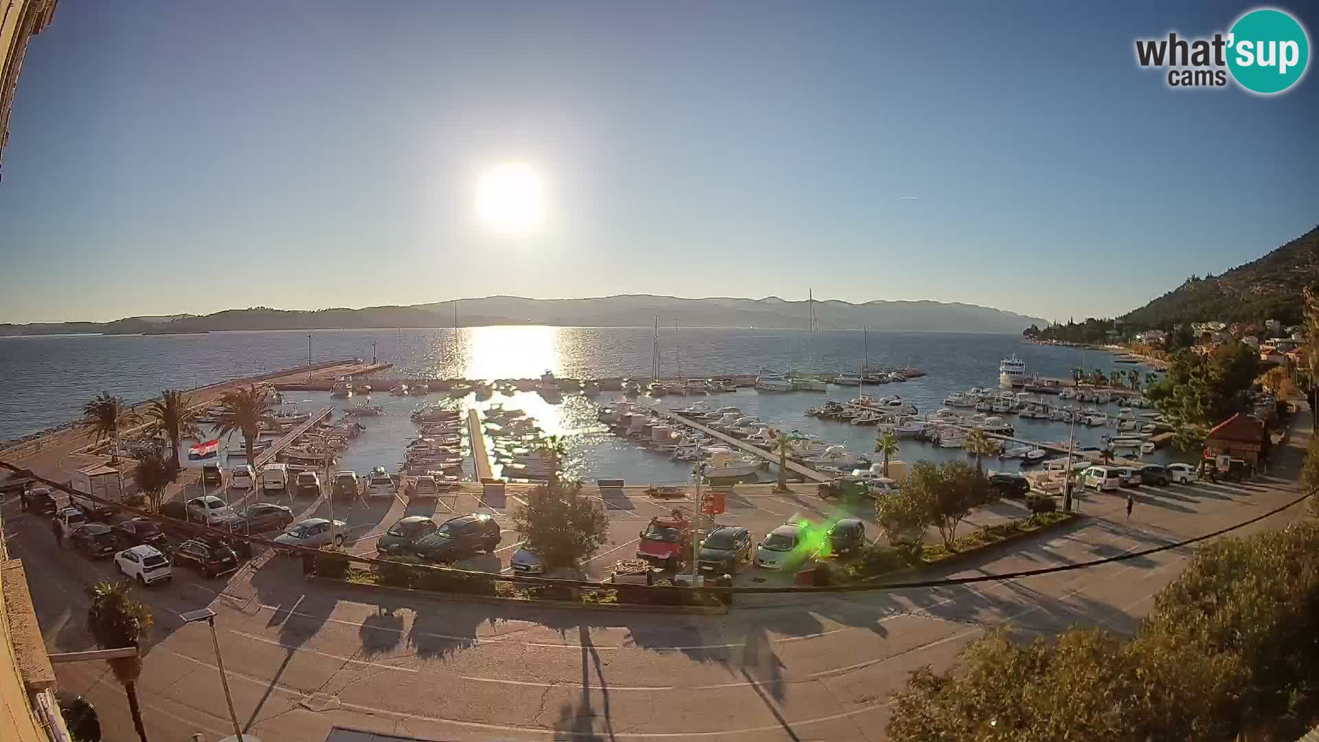 Web kamera Orebić Riva – Trajekt za Korčulu uživo