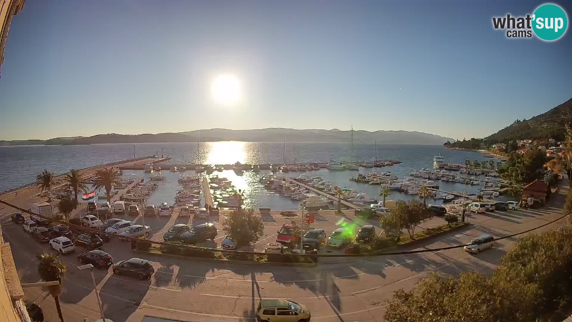 Webcam Orebić Riva – Ferry to Korčula Live