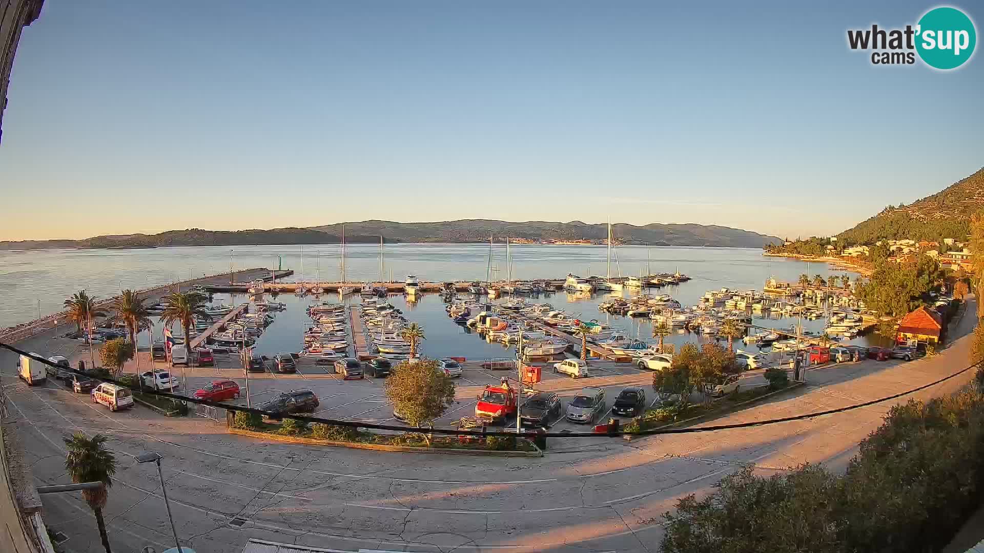 Webcam Orebić Riva – Ferry vers Korčula en direct
