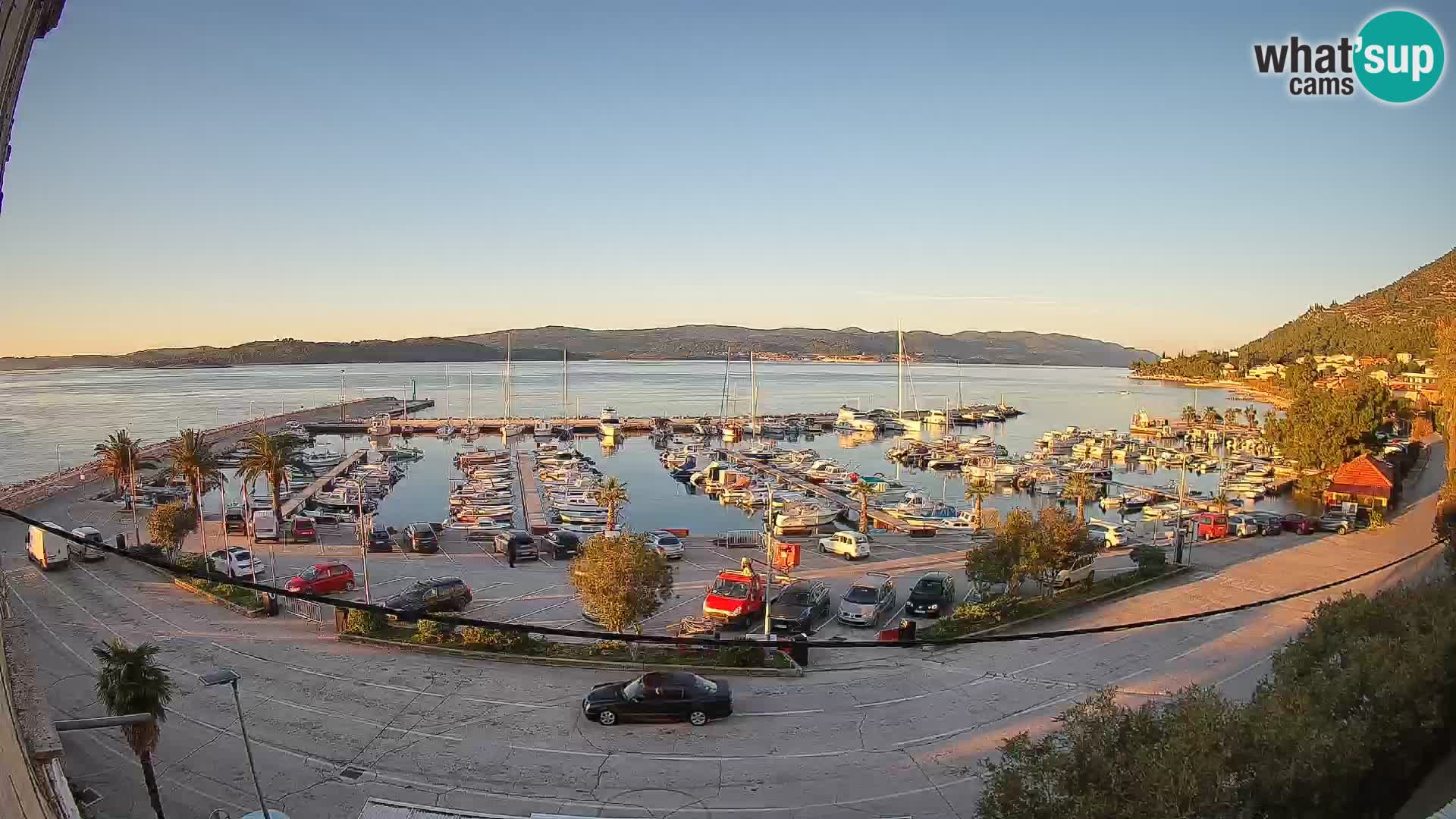 Webcam Orebić Riva – Ferry to Korčula Live