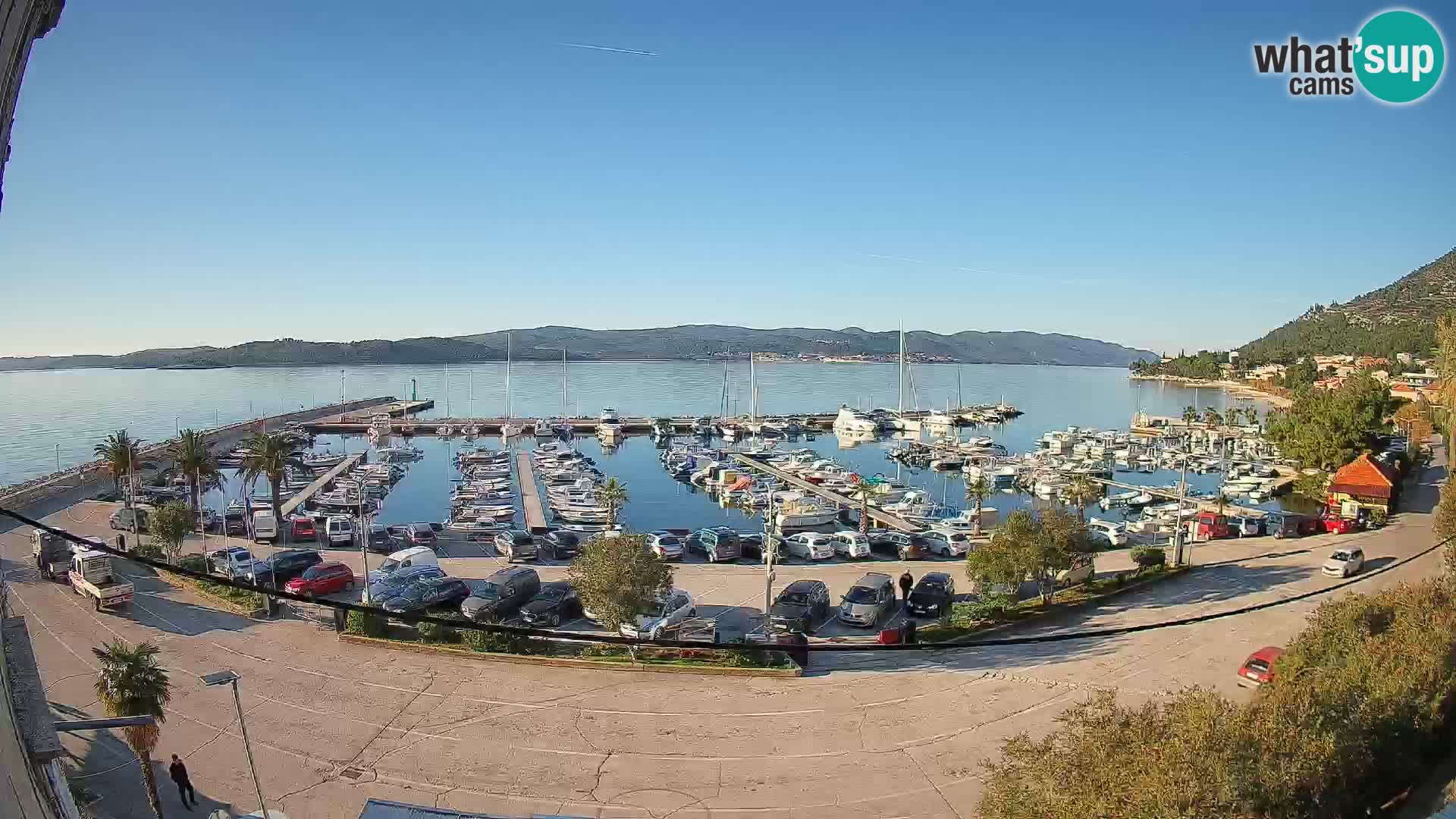 Webcam Orebić Riva – Ferry to Korčula Live