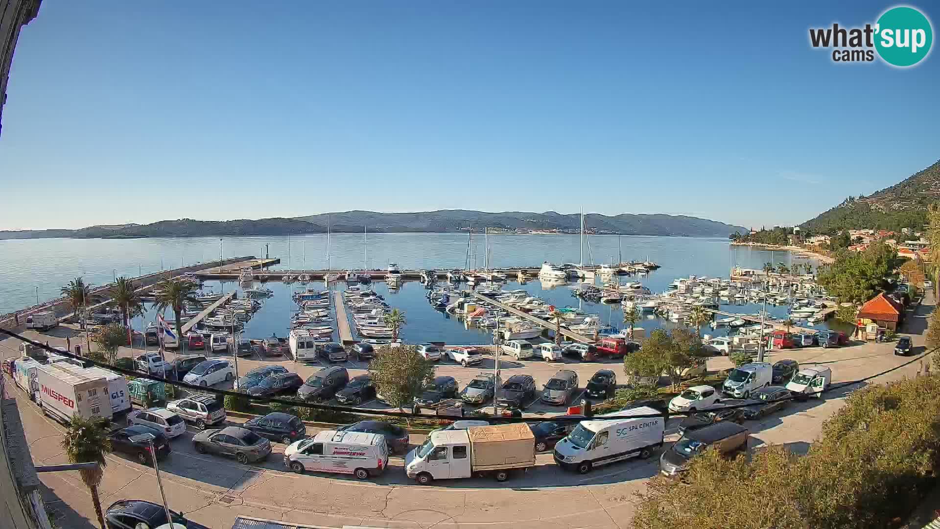 Webcam Orebić Riva – Ferry to Korčula Live