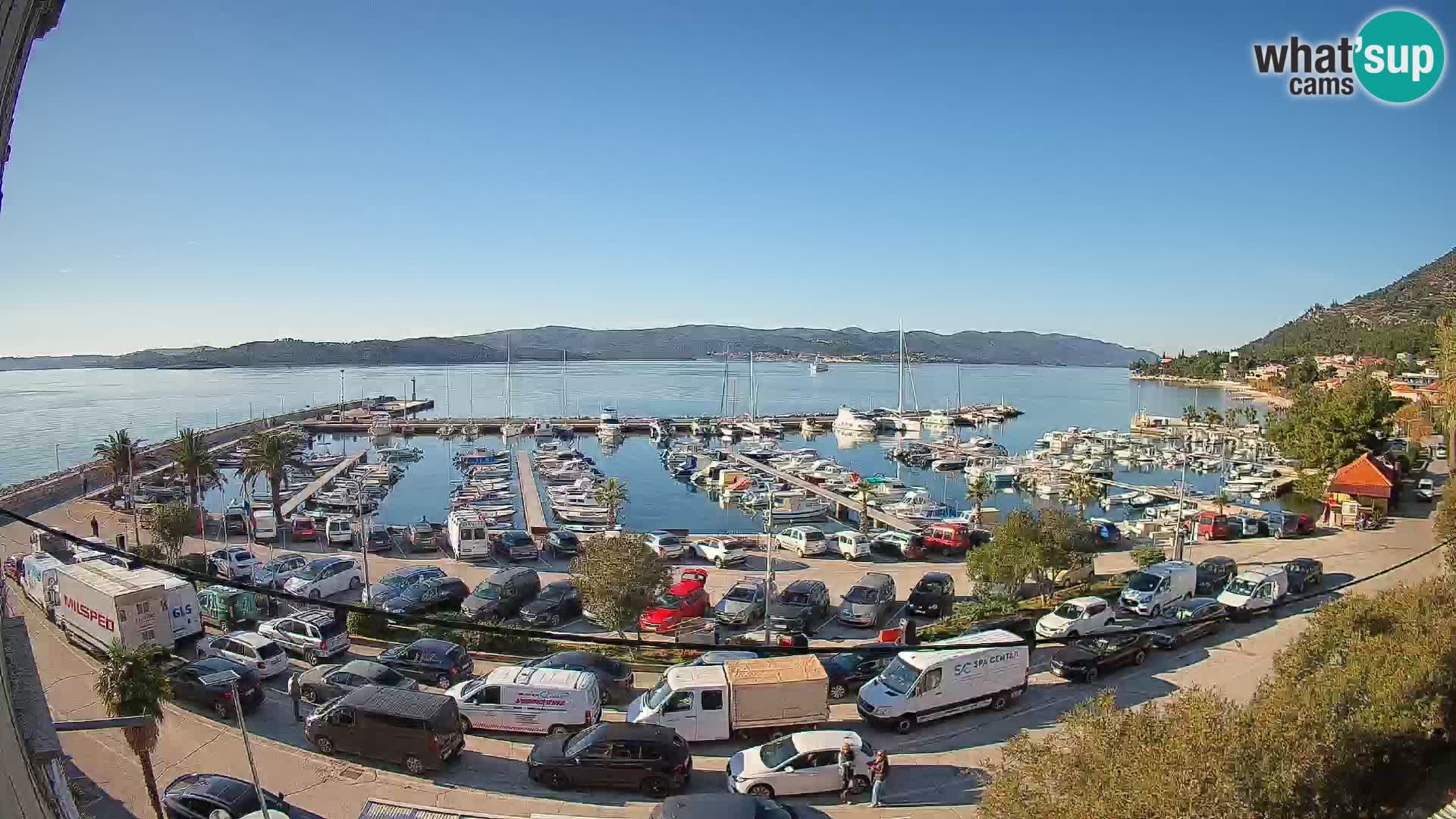 Webcam Orebić Riva – Ferry a Korčula en vivo