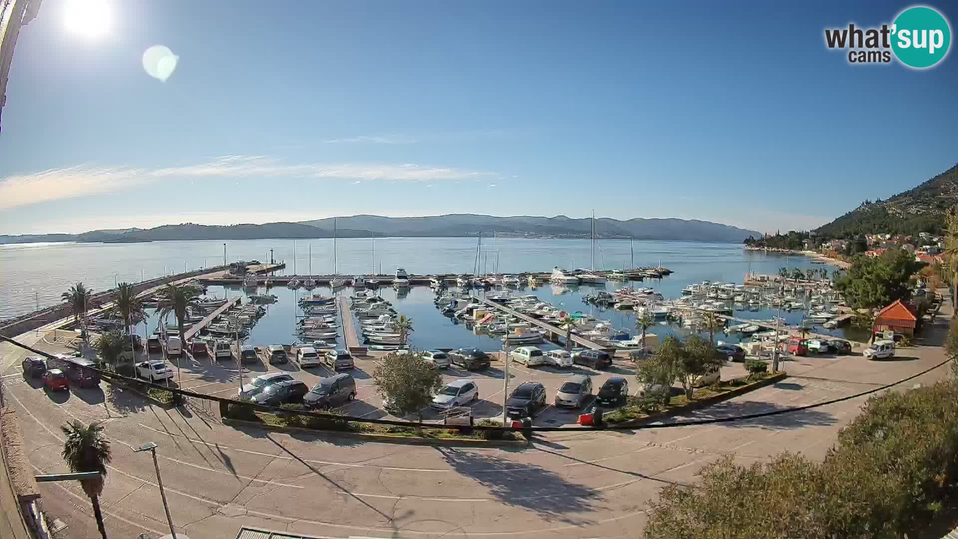 Webcam Orebić Riva – Ferry to Korčula Live