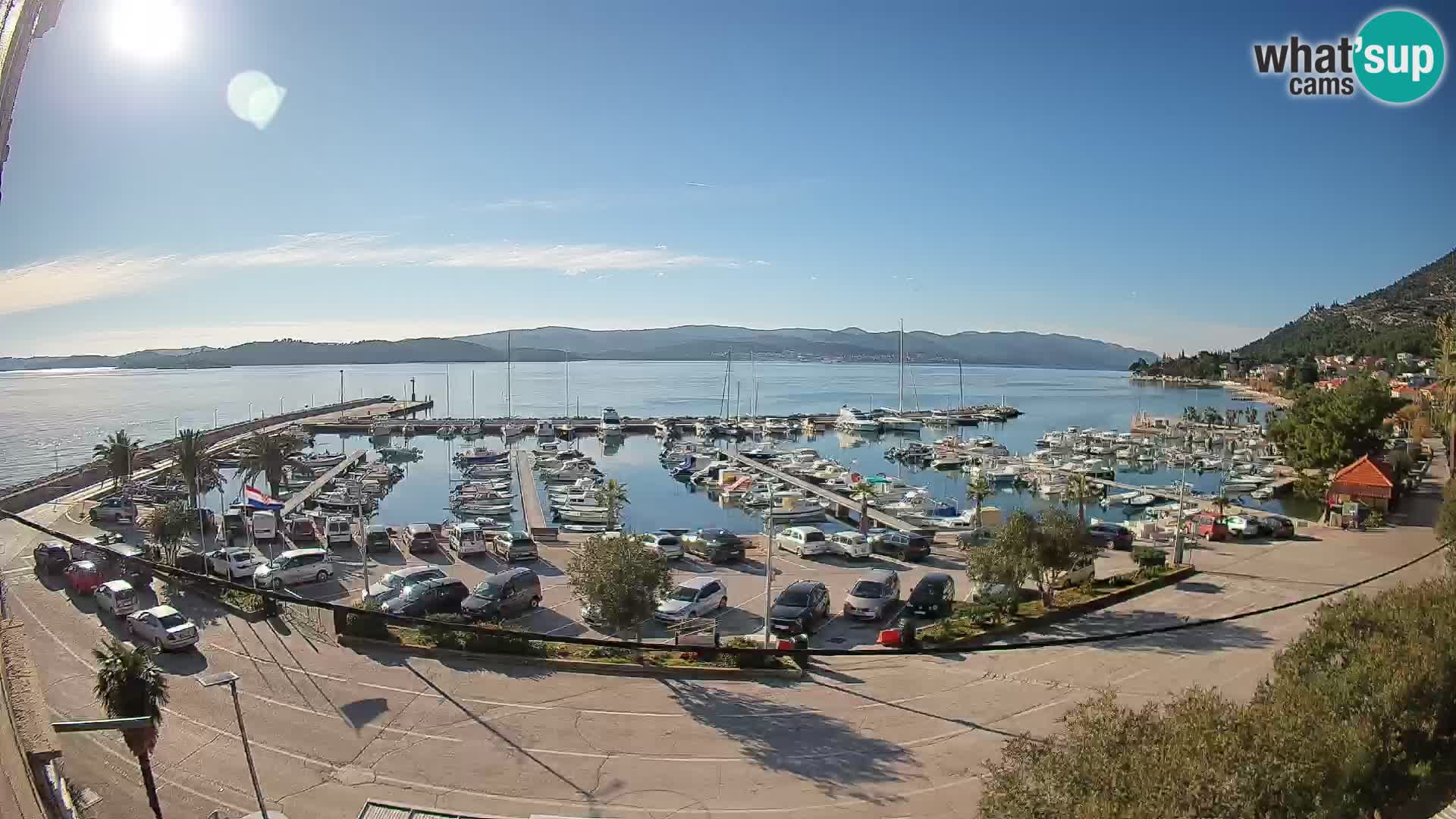 Webcam Orebić Riva – Ferry to Korčula Live
