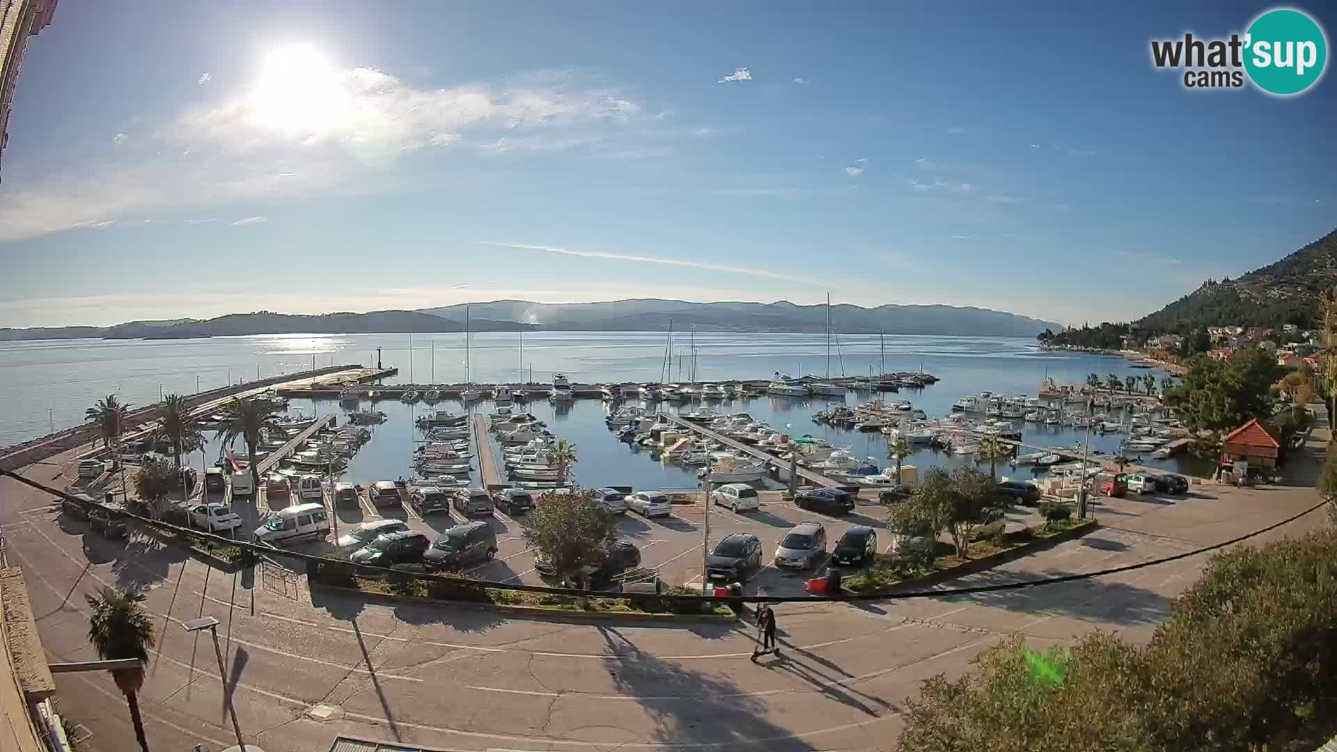 Webcam Orebić Riva – Ferry to Korčula Live
