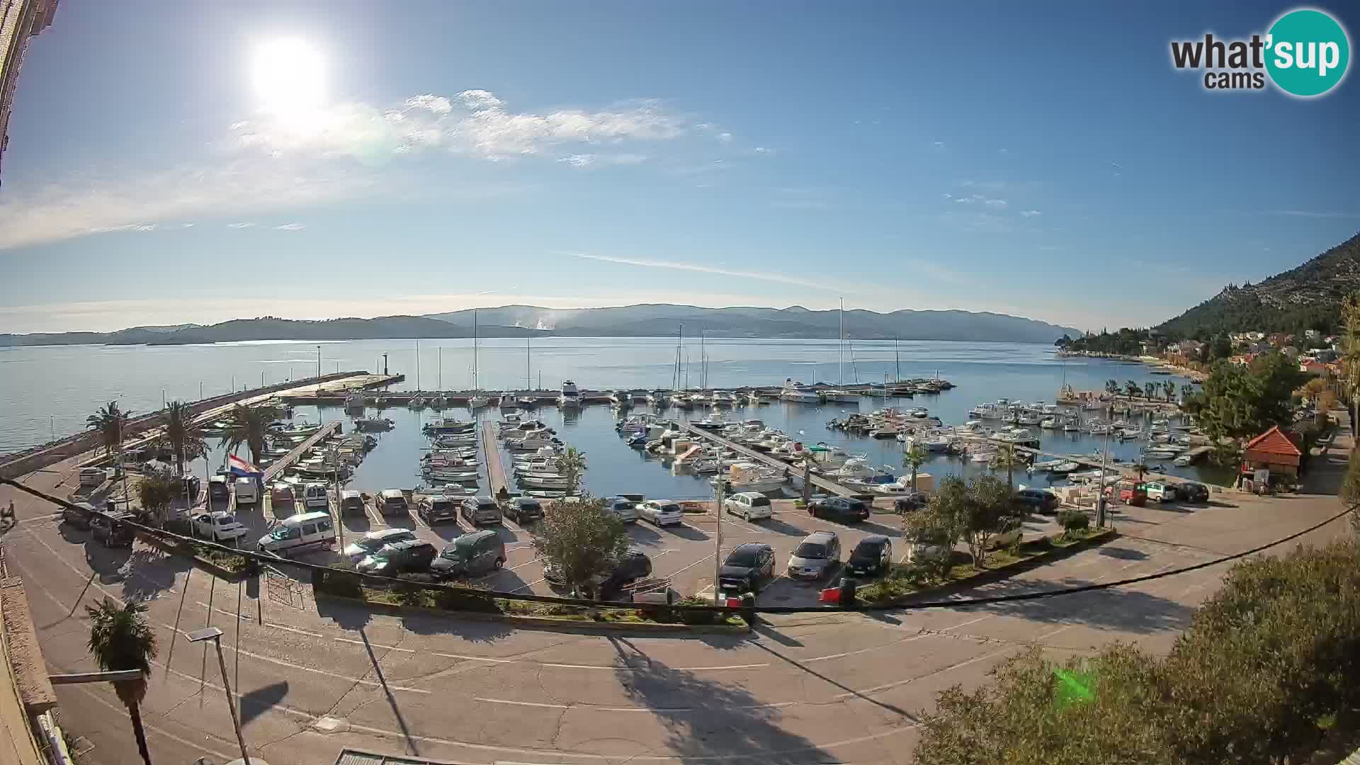 Webcam Orebić Riva – Ferry a Korčula en vivo