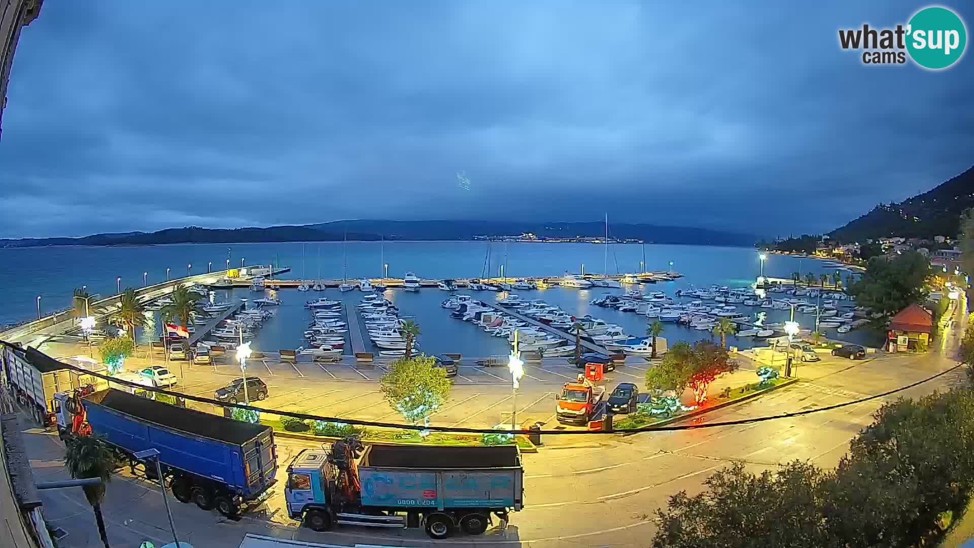 Webcam Orebić Uferpromenade – Fähre nach Korčula Live