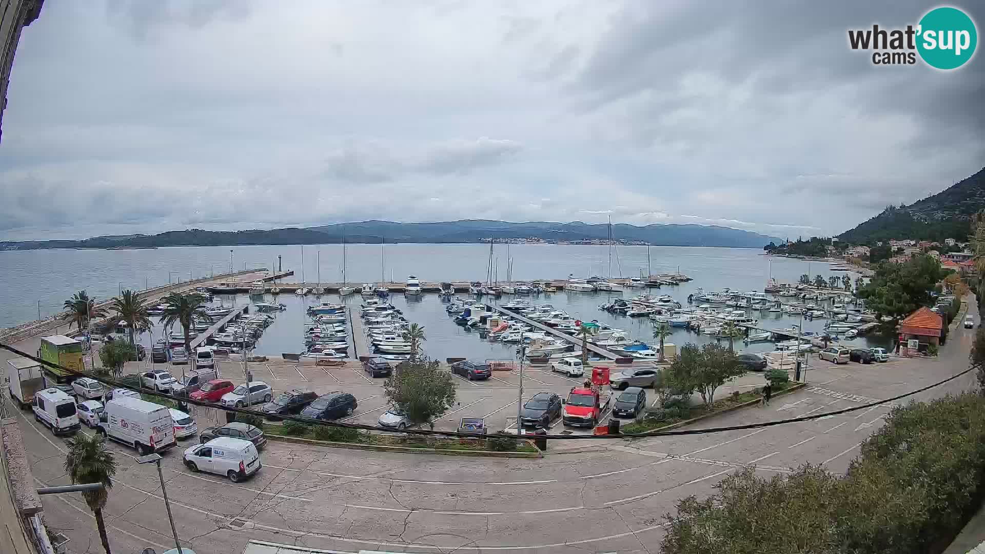 Web kamera Orebić Riva – Trajekt za Korčulu uživo