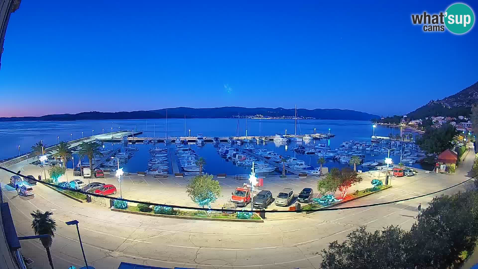 Webcam Orebić Riva – Ferry a Korčula en vivo