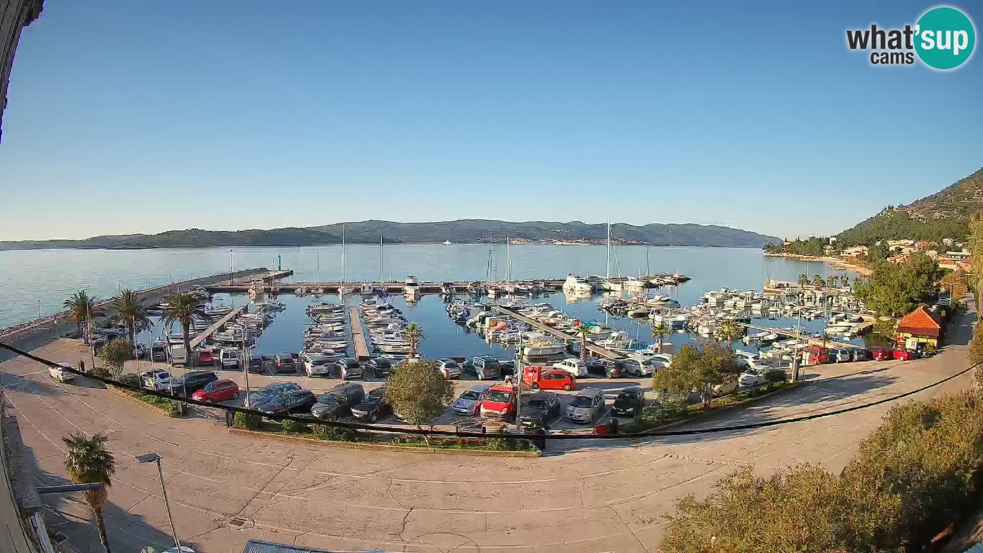 Webcam Orebić Riva – Ferry a Korčula en vivo