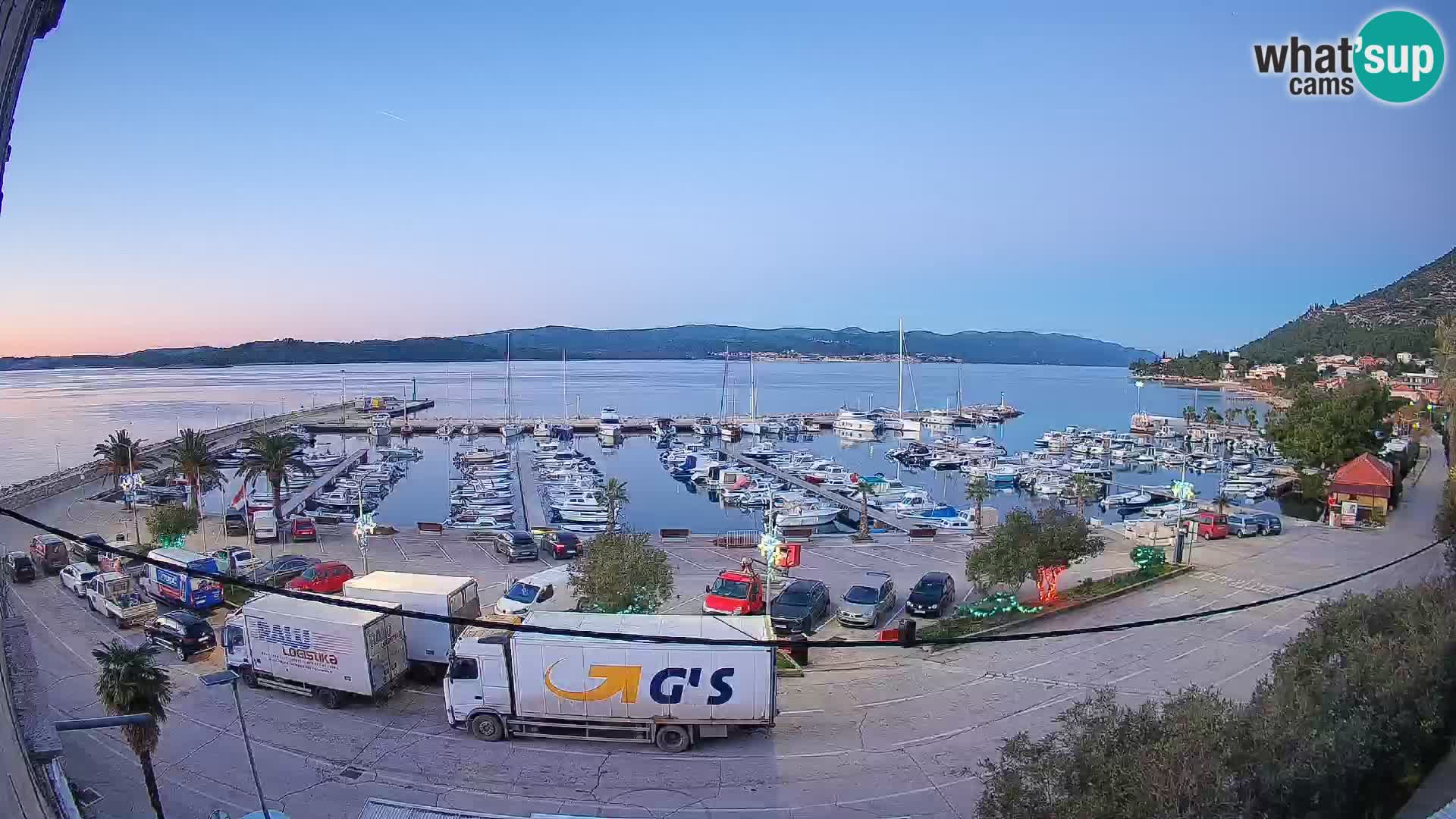 Webcam Orebić Riva – Ferry to Korčula Live