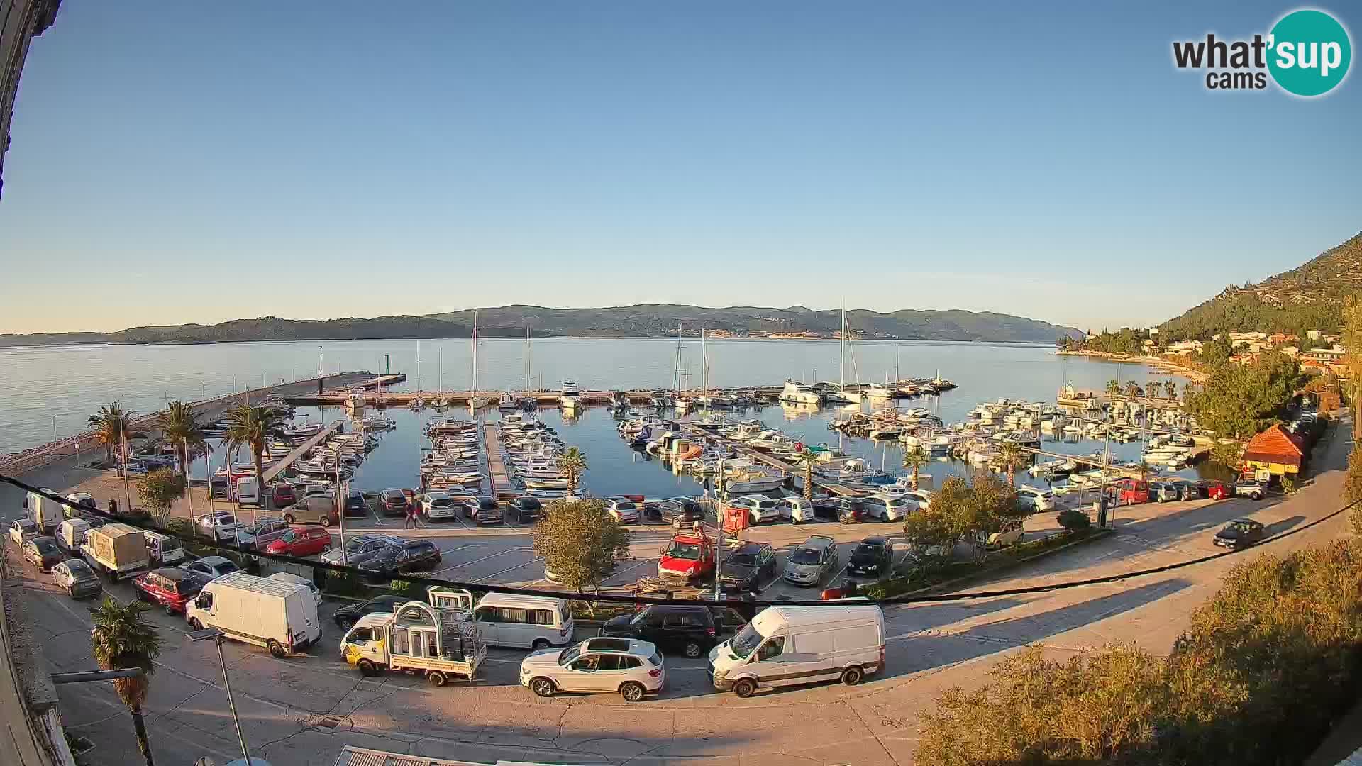 Webcam Orebić Riva – Ferry to Korčula Live