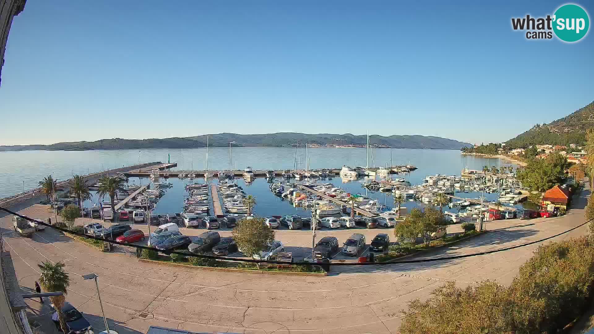 Web kamera Orebić Riva – Trajekt za Korčulu uživo
