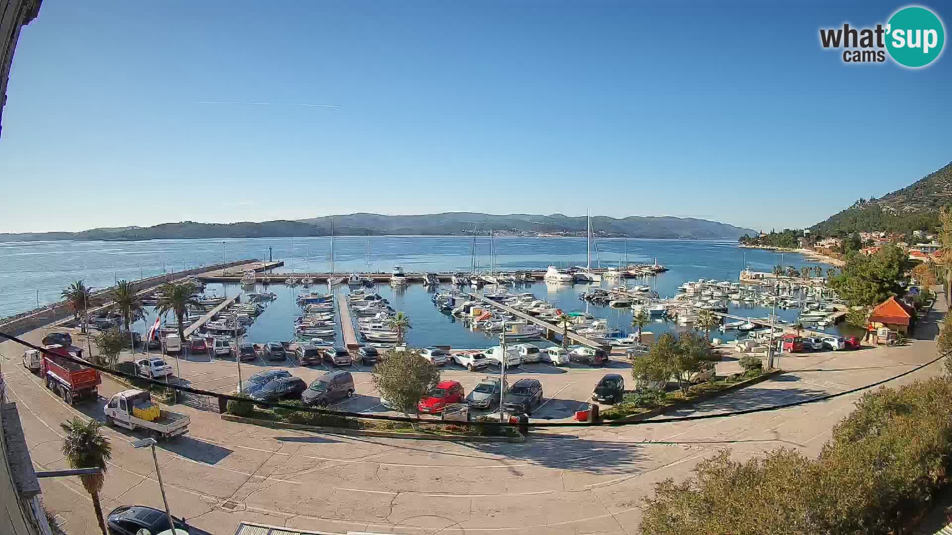 Web kamera Orebić Riva – Trajekt za Korčulu uživo