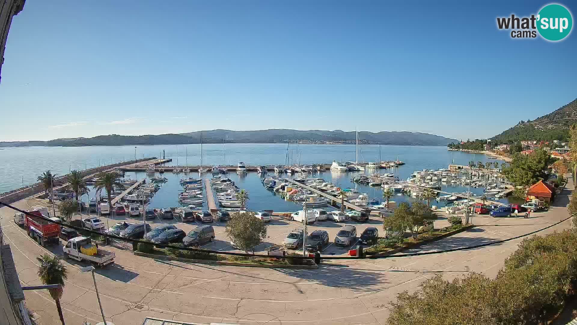 Webcam Orebić Uferpromenade – Fähre nach Korčula Live
