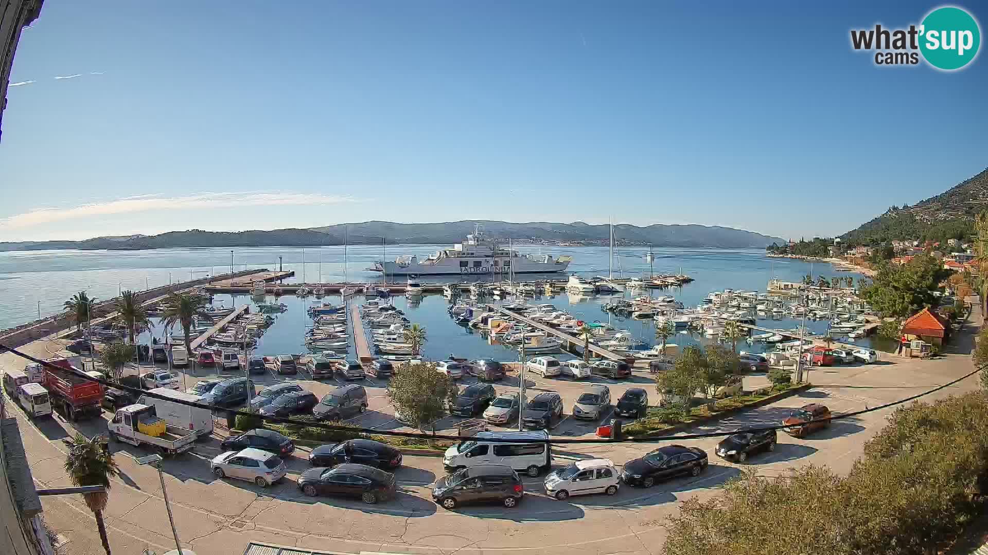 Webcam Orebić Riva – Ferry a Korčula en vivo
