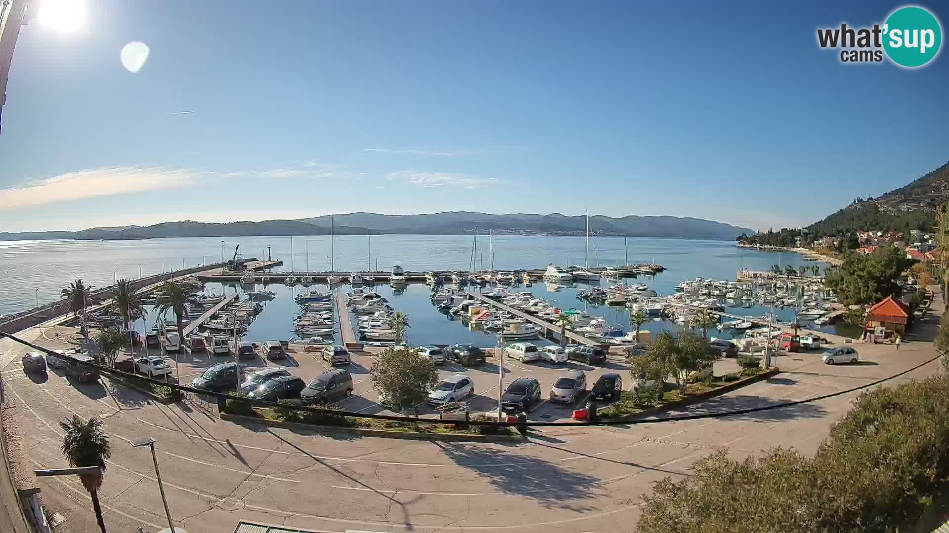 Webcam Orebić Uferpromenade – Fähre nach Korčula Live