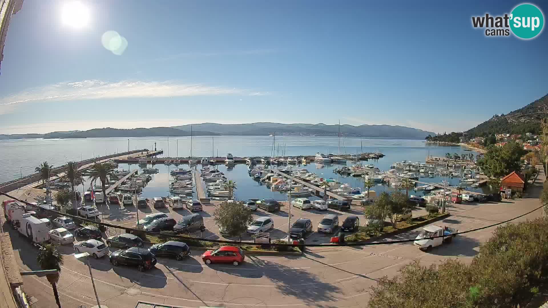 Webcam Orebić Riva – Ferry vers Korčula en direct