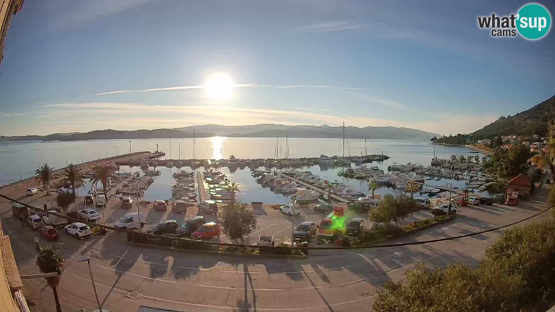 Webcam Orebić Riva – Ferry vers Korčula en direct