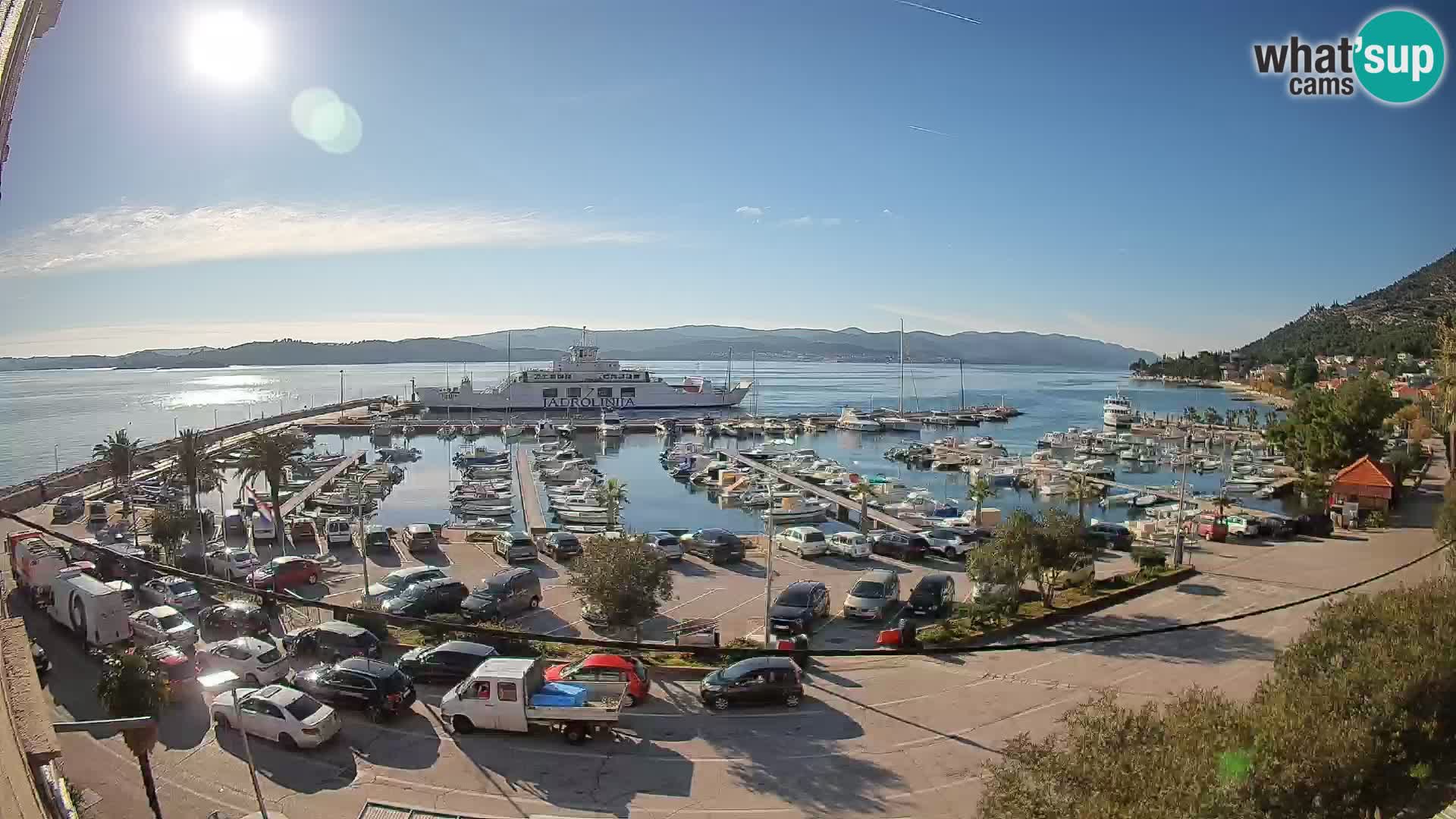 Web kamera Orebić Riva – Trajekt za Korčulu uživo