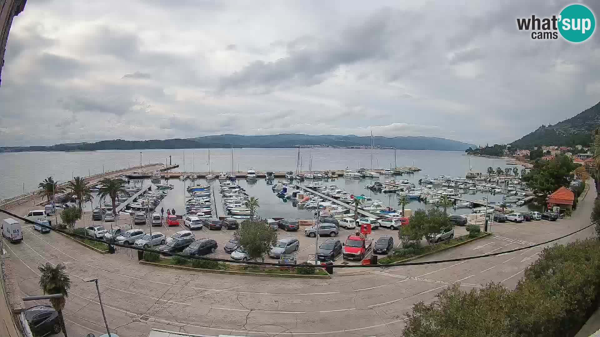 Webcam Orebić Riva – Ferry a Korčula en vivo