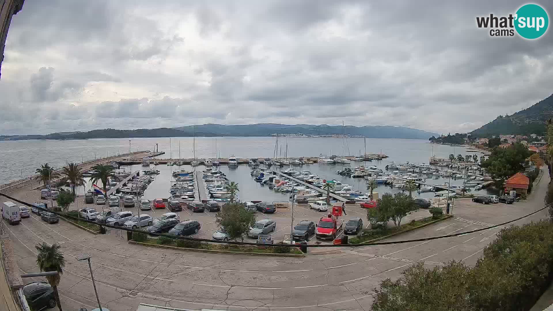 Web kamera Orebić Riva – Trajekt za Korčulu uživo