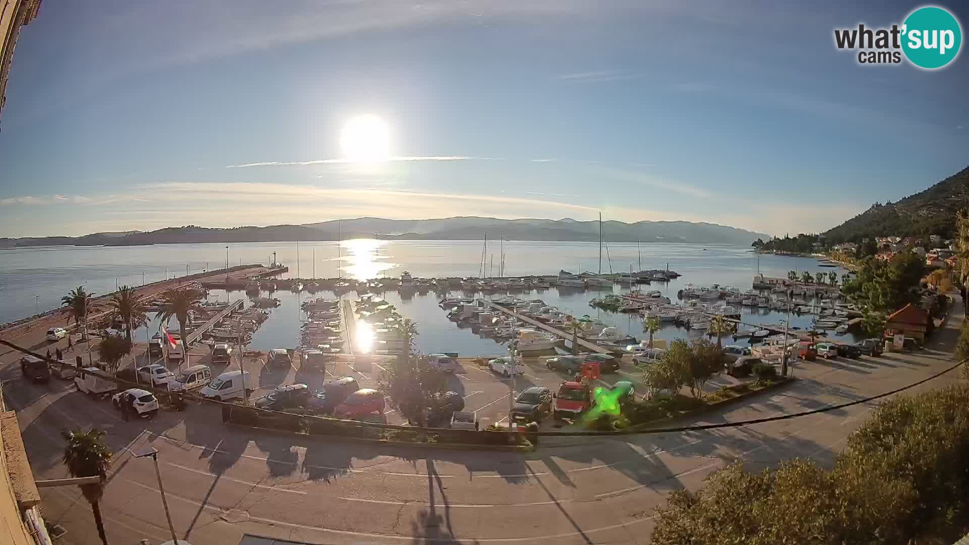 Webcam Orebić Riva – Ferry vers Korčula en direct