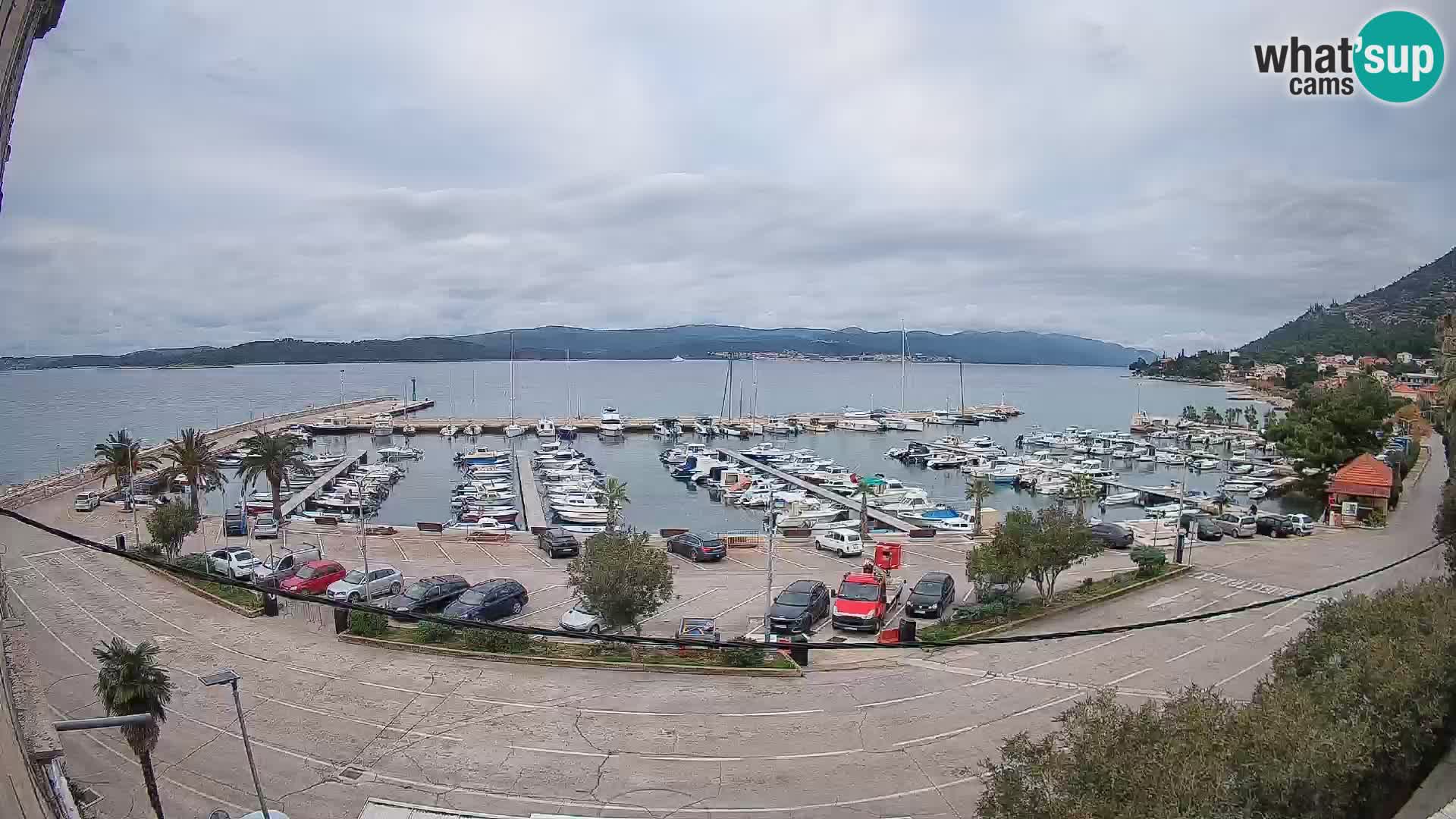 Webcam Orebić Uferpromenade – Fähre nach Korčula Live