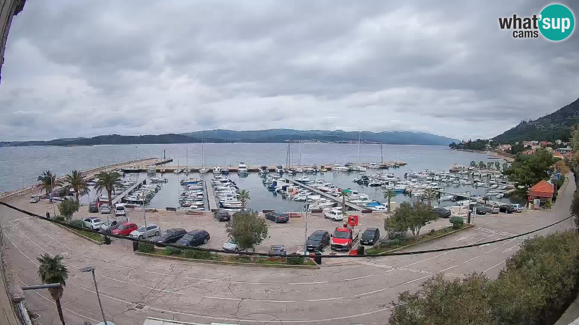Webcam Orebić Riva – Ferry to Korčula Live