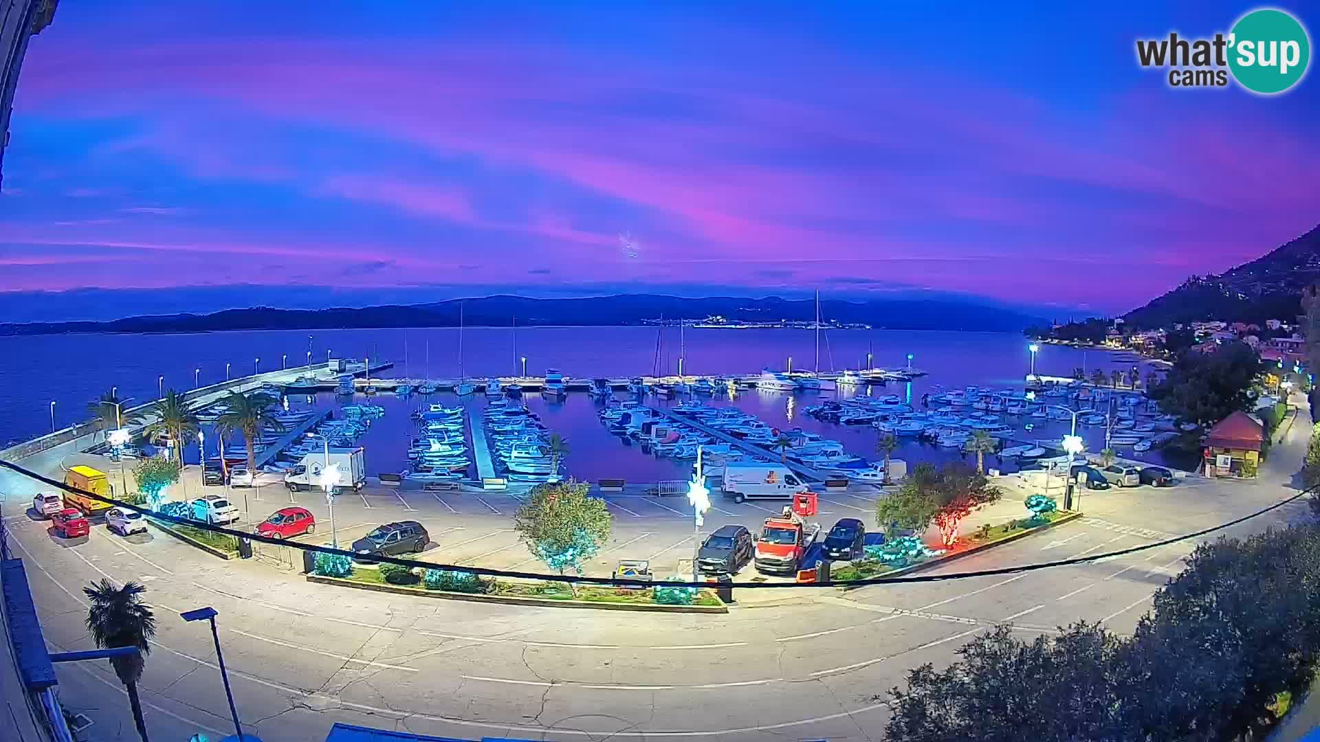 Webcam Orebić Riva – Ferry to Korčula Live