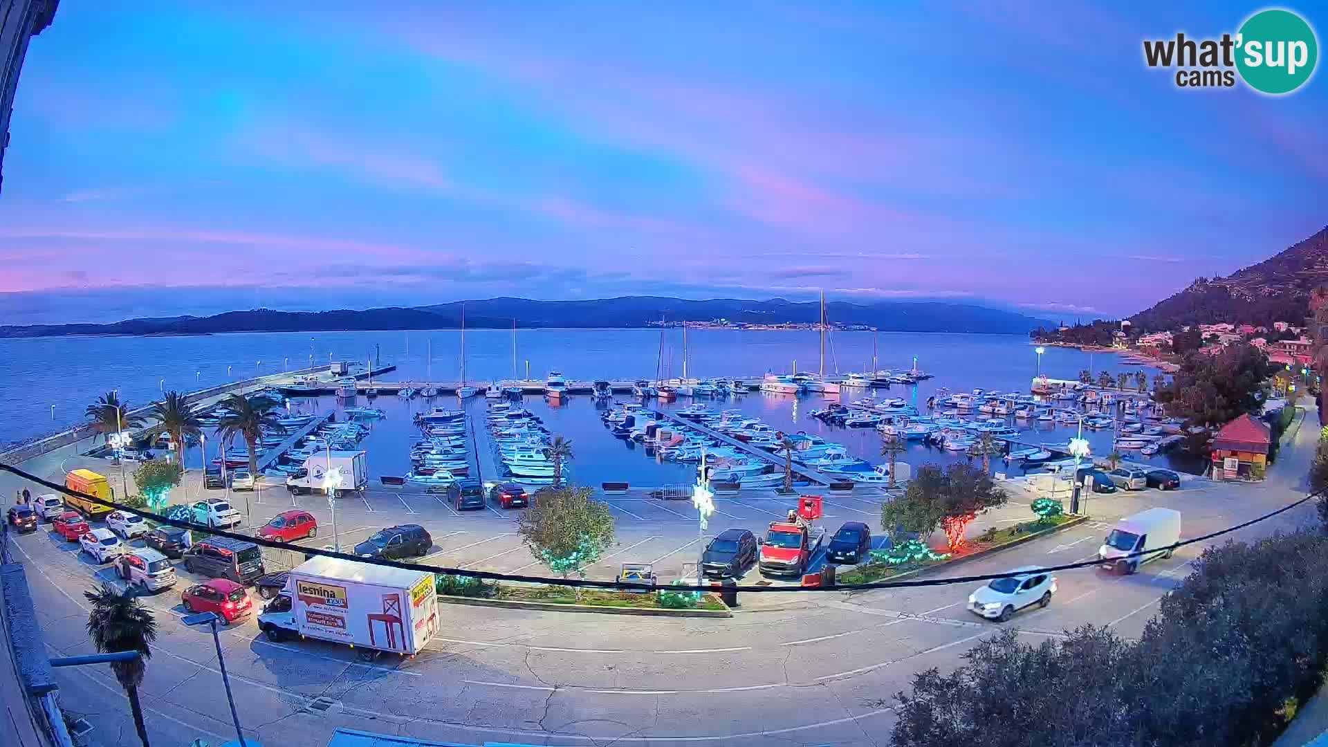 Webcam Orebić Uferpromenade – Fähre nach Korčula Live