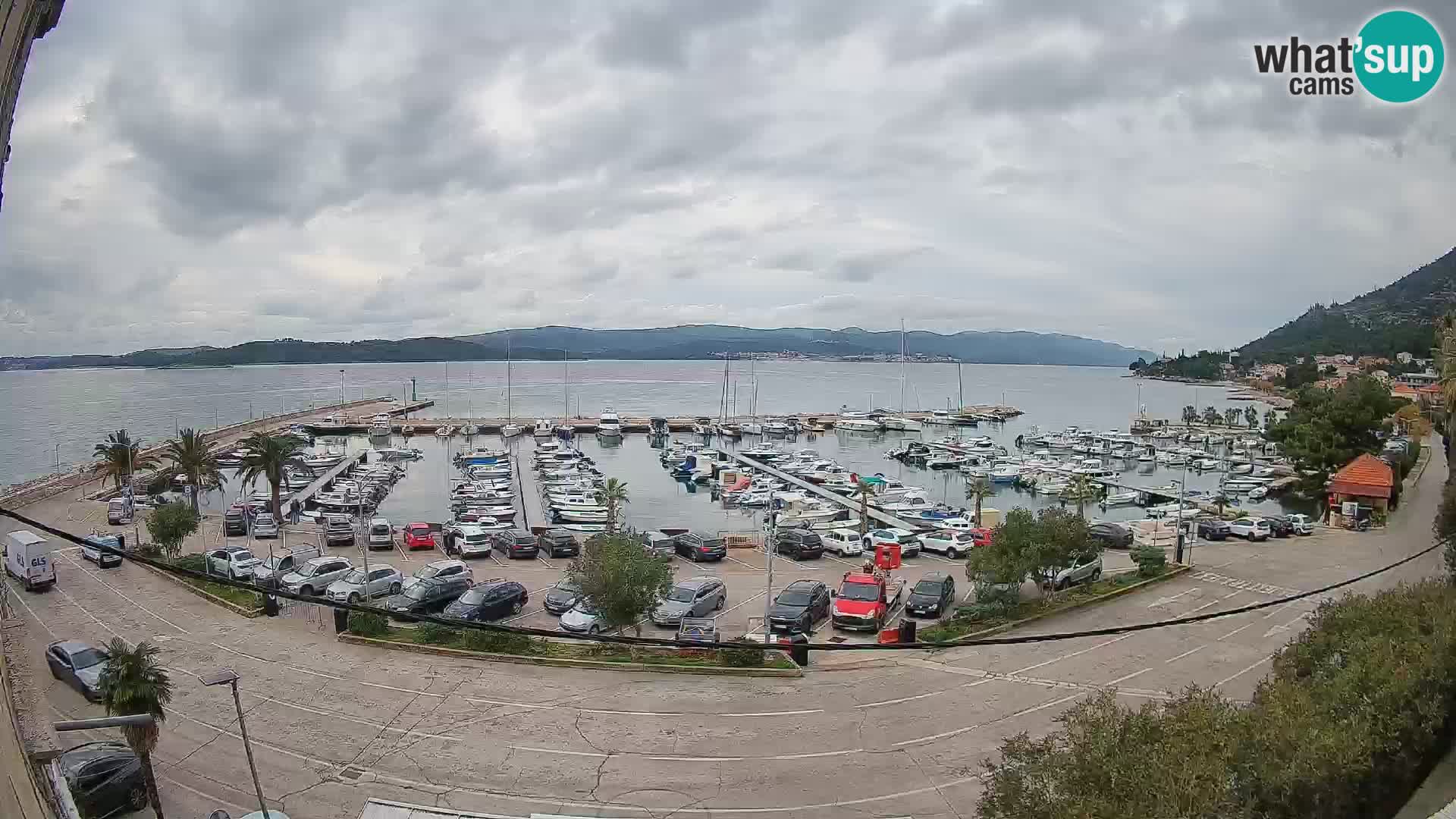 Webcam Orebić Riva – Ferry to Korčula Live