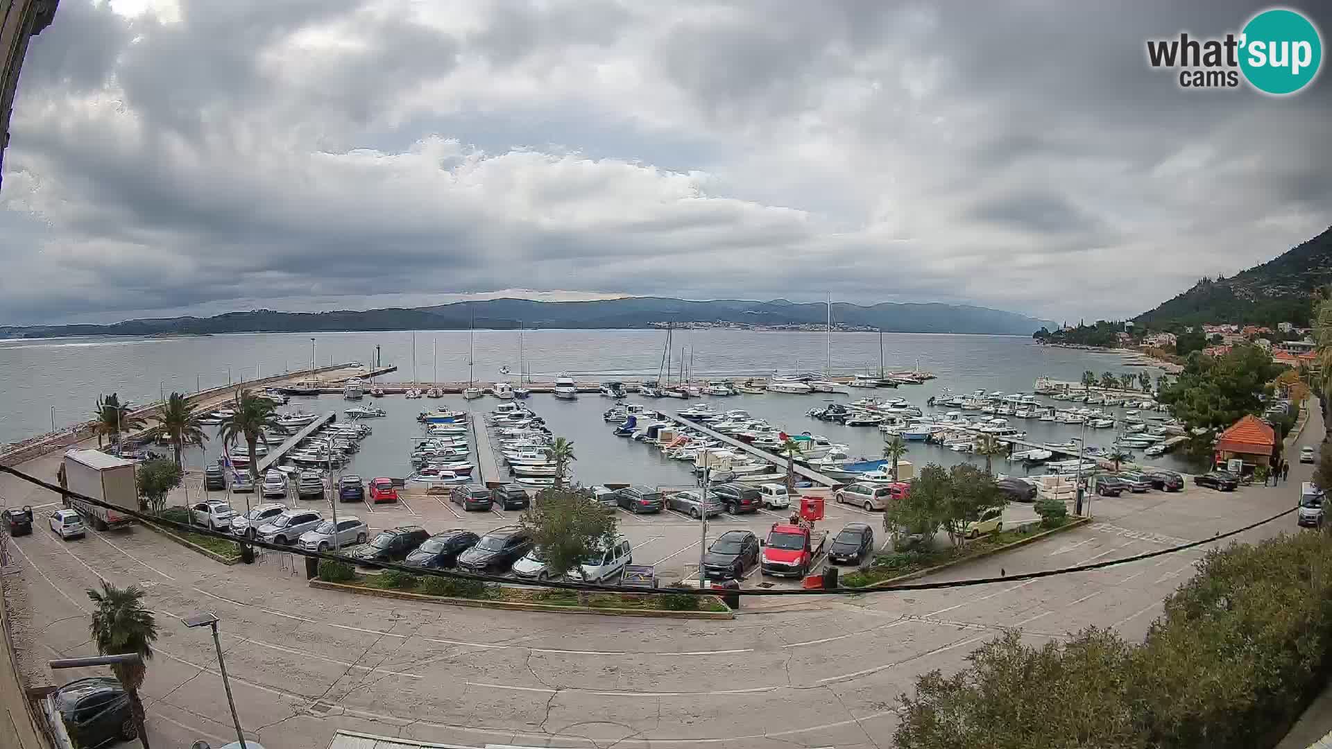 Webcam Orebić Riva – Ferry to Korčula Live