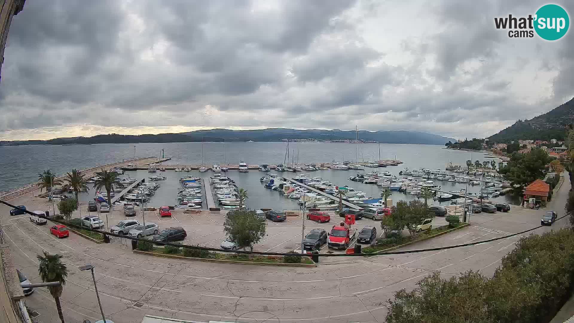 Webcam Orebić Riva – Ferry to Korčula Live
